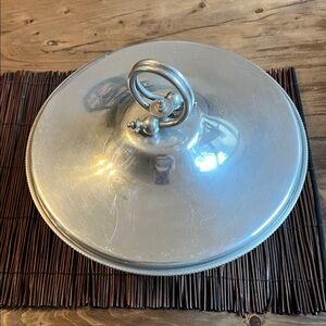 Elegant Silver Serving Dish with Lid